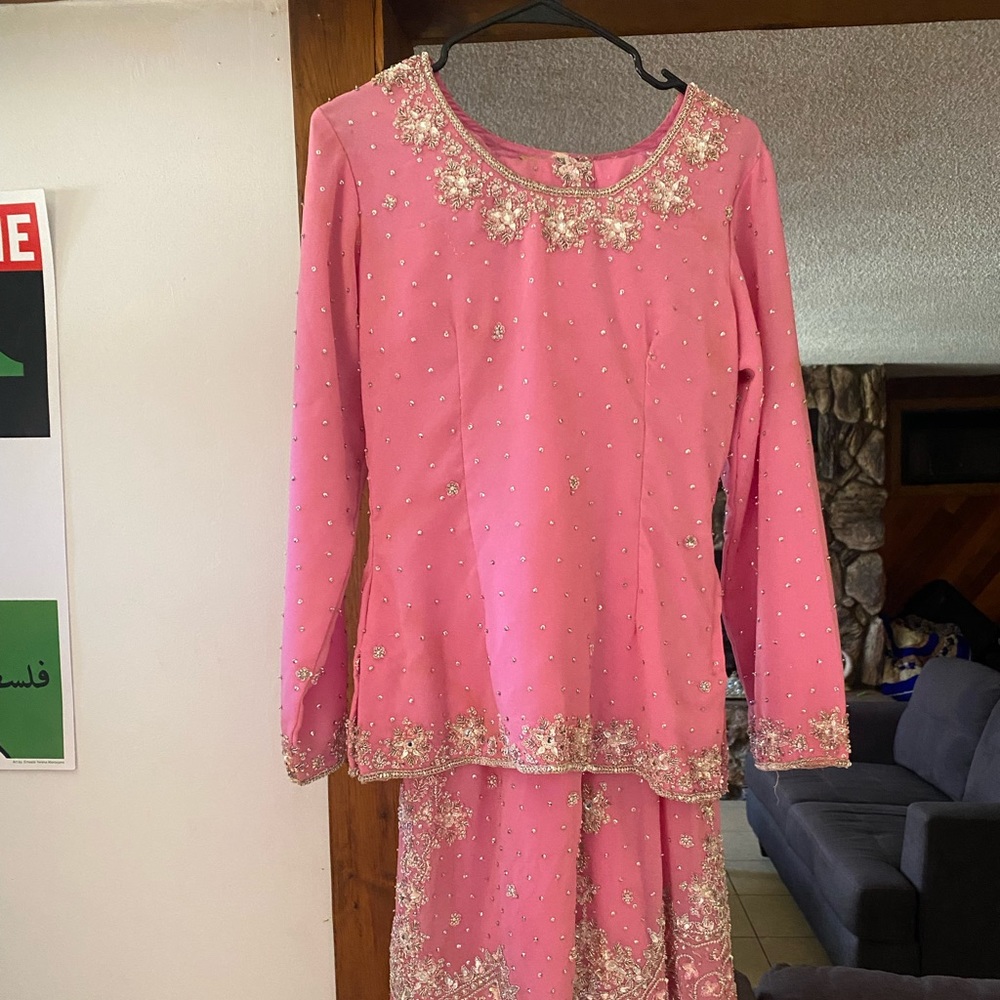 Y2K Pink Lehenga Set